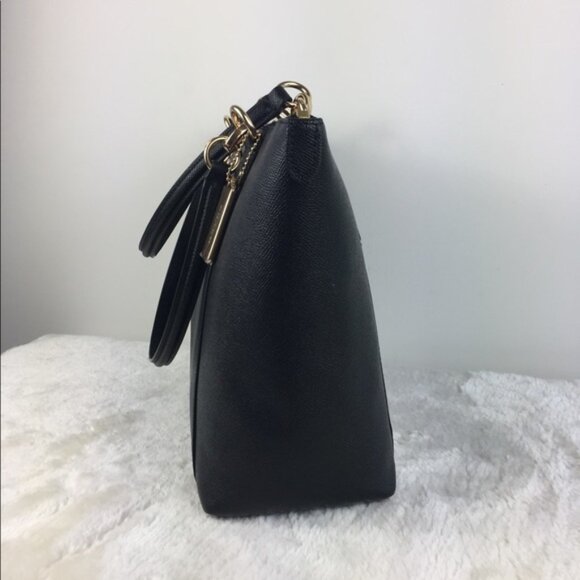 NEW Coach Ava Tote In Crossgrain Leather Handbag Black F57526 Wallet Set - Picture 10 of 13